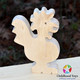 Figurina Cocos lemn natur 15cm