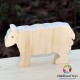Figurina Oaie lemn natur 12cm