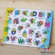 Puzzle incastru lemn cu litere M4