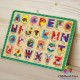 Puzzle incastru lemn cu litere M6