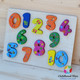 Puzzle lemn cifre 3D