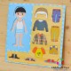 Puzzle incastru lemn imbraca baietelul P1