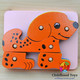 Puzzle din lemn catel