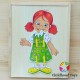 Puzzle cu siret imbraca fetita