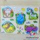 Puzzle din lemn 3D cu animalele junglei