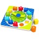 Ceas lemn forme geometrice 1