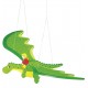 Decoratiune lemn Dragon cu baietel Goki 1
